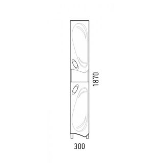Пенал Corozo Лидер 30см белый SD-00000424